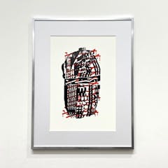 「白菜」額装込
